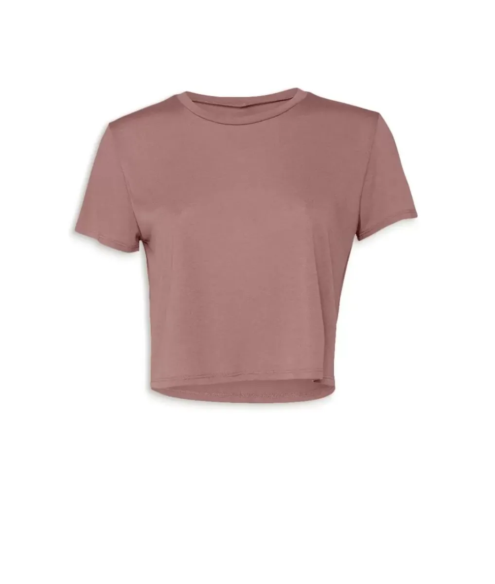 Fashion Nayked Apparel Women'S Ridiculously Soft Cropped Breezy Tee