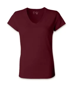 Fashion Nayked Apparel Women'S Ridiculously Soft 100% Cotton Fitted V-Neck T-Shirt