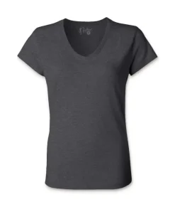 Fashion Nayked Apparel Women'S Ridiculously Soft 100% Cotton Fitted V-Neck T-Shirt