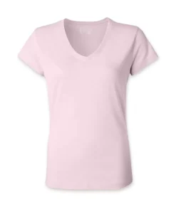 Fashion Nayked Apparel Women'S Ridiculously Soft 100% Cotton Fitted V-Neck T-Shirt