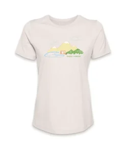 Discount Nayked Apparel Women'S Ridiculously Soft 100% Cotton Graphic Tee | Happy Camper