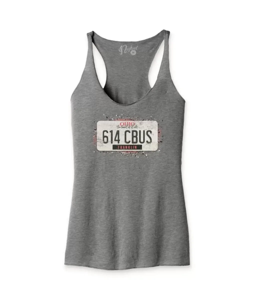 Online Nayked Apparel Women'S Ridiculously Soft Lightweight Racerback Graphic Tank | 614 Cbus