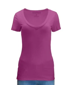 Clearance Nayked Apparel Women'S Ridiculously Soft Midweight V-Neck T-Shirt