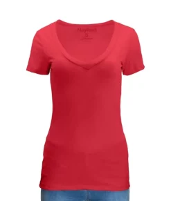 Clearance Nayked Apparel Women'S Ridiculously Soft Midweight V-Neck T-Shirt