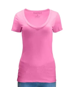 Clearance Nayked Apparel Women'S Ridiculously Soft Midweight V-Neck T-Shirt