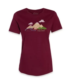 New Nayked Apparel Women'S Ridiculously Soft 100% Cotton Graphic Tee | Happy Camper