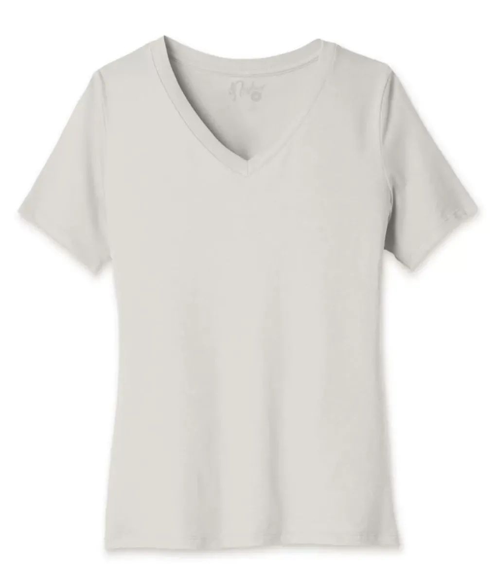 Clearance Nayked Apparel Women'S Ridiculously Soft Relaxed Fit 100% Cotton V-Neck T-Shirt