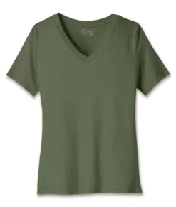 Clearance Nayked Apparel Women'S Ridiculously Soft Relaxed Fit 100% Cotton V-Neck T-Shirt