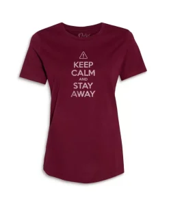 Sale Nayked Apparel Women'S Ridiculously Soft 100% Cotton Graphic Tee | Keep Calm And Stay Away