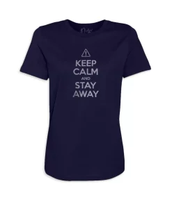 Sale Nayked Apparel Women'S Ridiculously Soft 100% Cotton Graphic Tee | Keep Calm And Stay Away