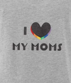 Best Nayked Apparel Women'S Ridiculously Soft Vintage Oversized Graphic Tee | I Love My Moms