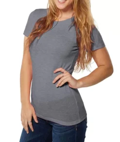 Best Nayked Apparel Women'S Ridiculously Soft Lightweight Crew Neck T-Shirt