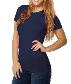 Best Nayked Apparel Women'S Ridiculously Soft Lightweight Crew Neck T-Shirt