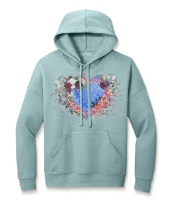 New Nayked Apparel Women'S Ridiculously Soft Oversized Graphic Fleece Hoodie | Heart Art
