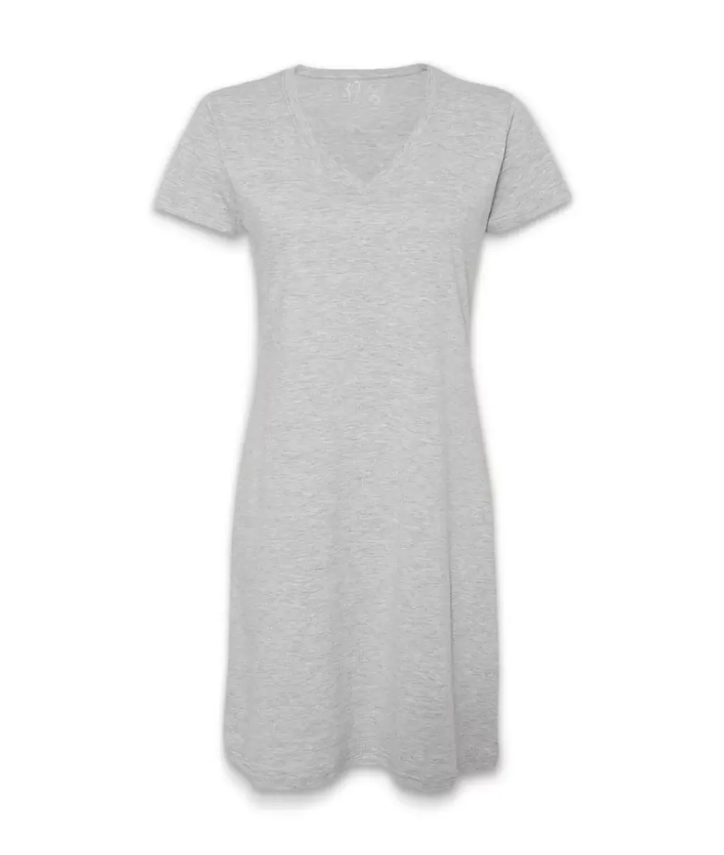 Sale Nayked Apparel Women'S Ridiculously Soft V-Neck T-Shirt Dress