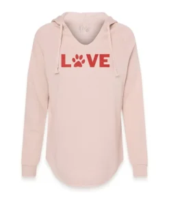Outlet Nayked Apparel Women'S Ridiculously Soft Wave Wash Valentine'S Day Graphic Hoodie | Love My Pet