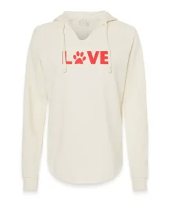 Outlet Nayked Apparel Women'S Ridiculously Soft Wave Wash Valentine'S Day Graphic Hoodie | Love My Pet