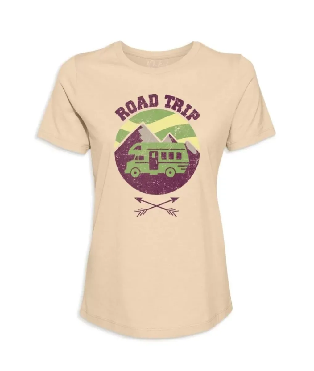 New Nayked Apparel Women'S Ridiculously Soft Graphic Tee | Road Trip