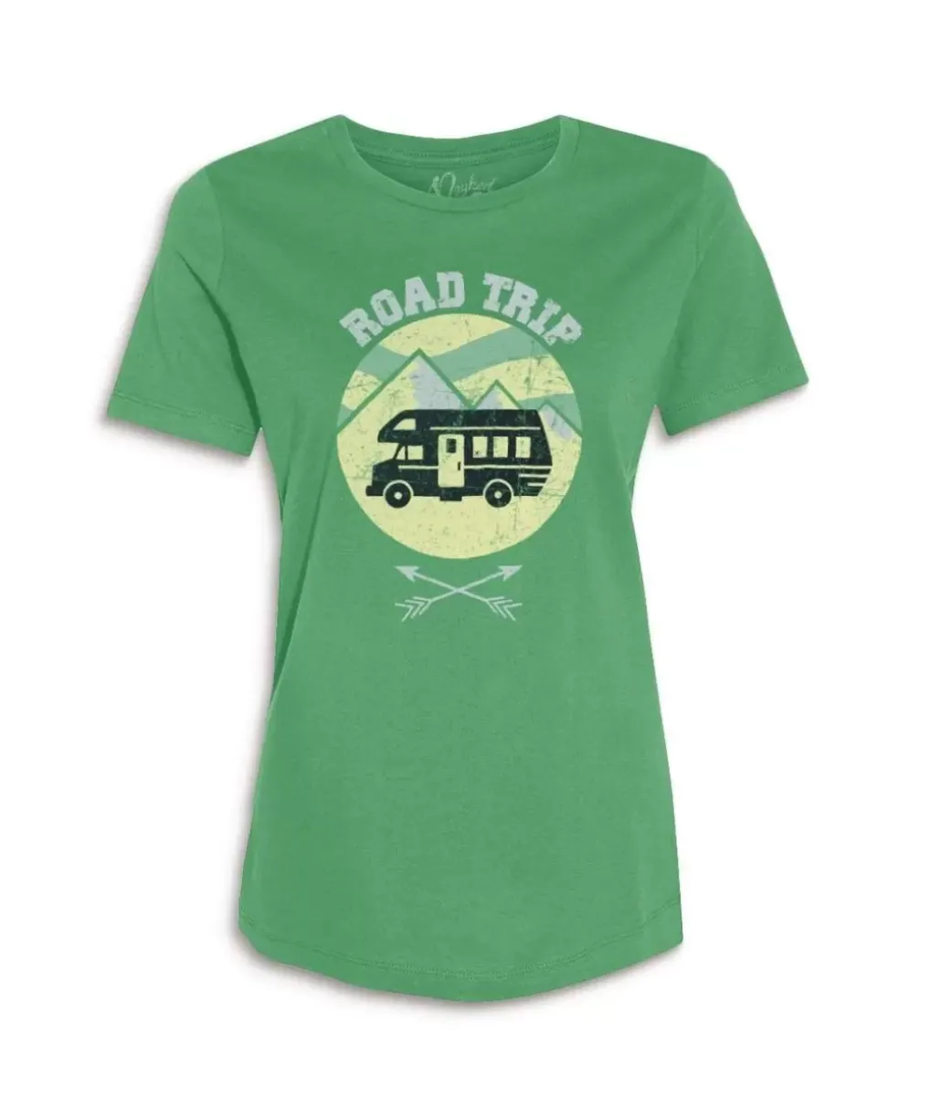 New Nayked Apparel Women'S Ridiculously Soft Graphic Tee | Road Trip