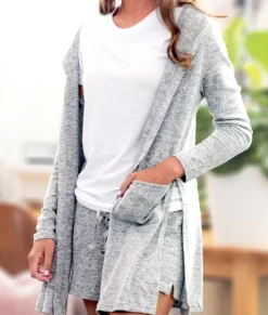 Outlet Nayked Apparel Women'S Ridiculously Soft Cuddle Fleece Lounge Cardigan Oxford