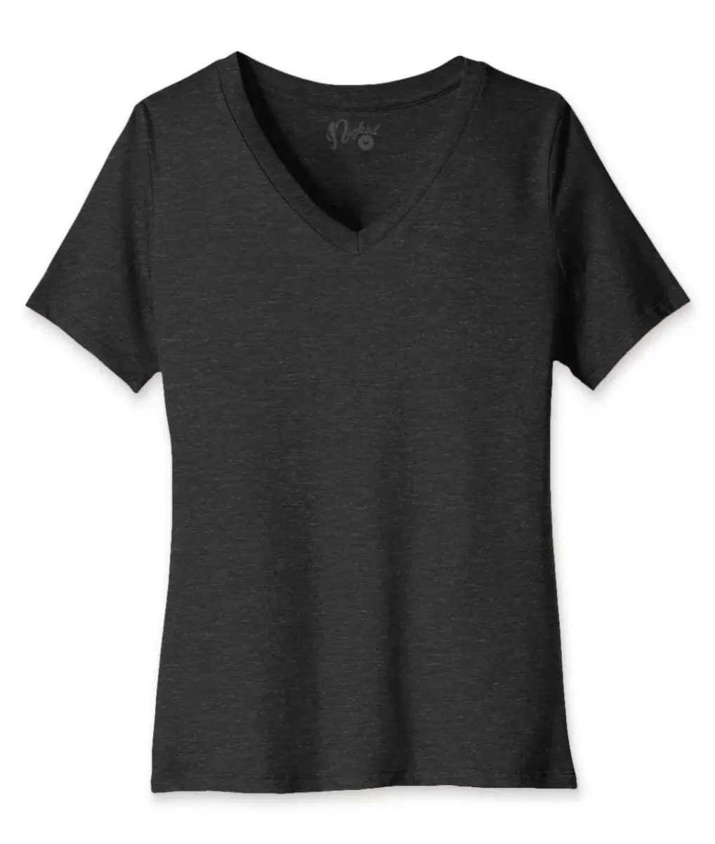 Discount Nayked Apparel Women'S Ridiculously Soft Relaxed Fit V-Neck T-Shirt