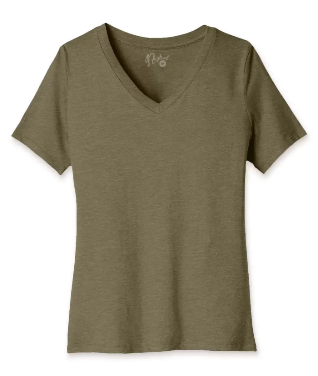 Discount Nayked Apparel Women'S Ridiculously Soft Relaxed Fit V-Neck T-Shirt