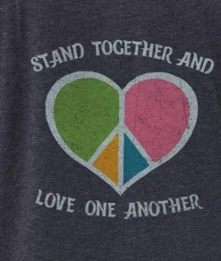 New Nayked Apparel Women'S Ridiculously Soft Oversized Graphic Tee | Stand Together And Love One Another