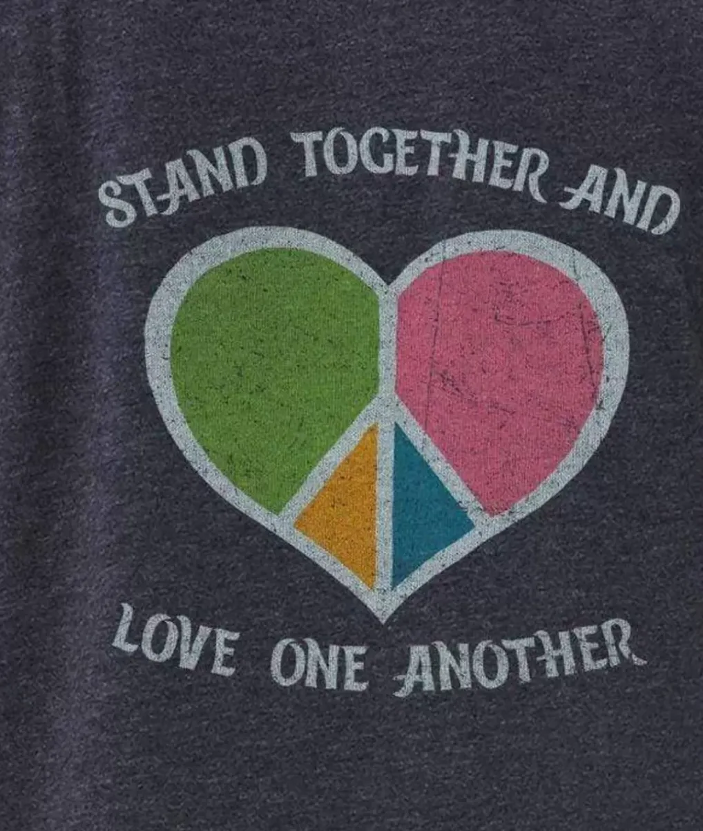 New Nayked Apparel Women'S Ridiculously Soft Oversized Graphic Tee | Stand Together And Love One Another