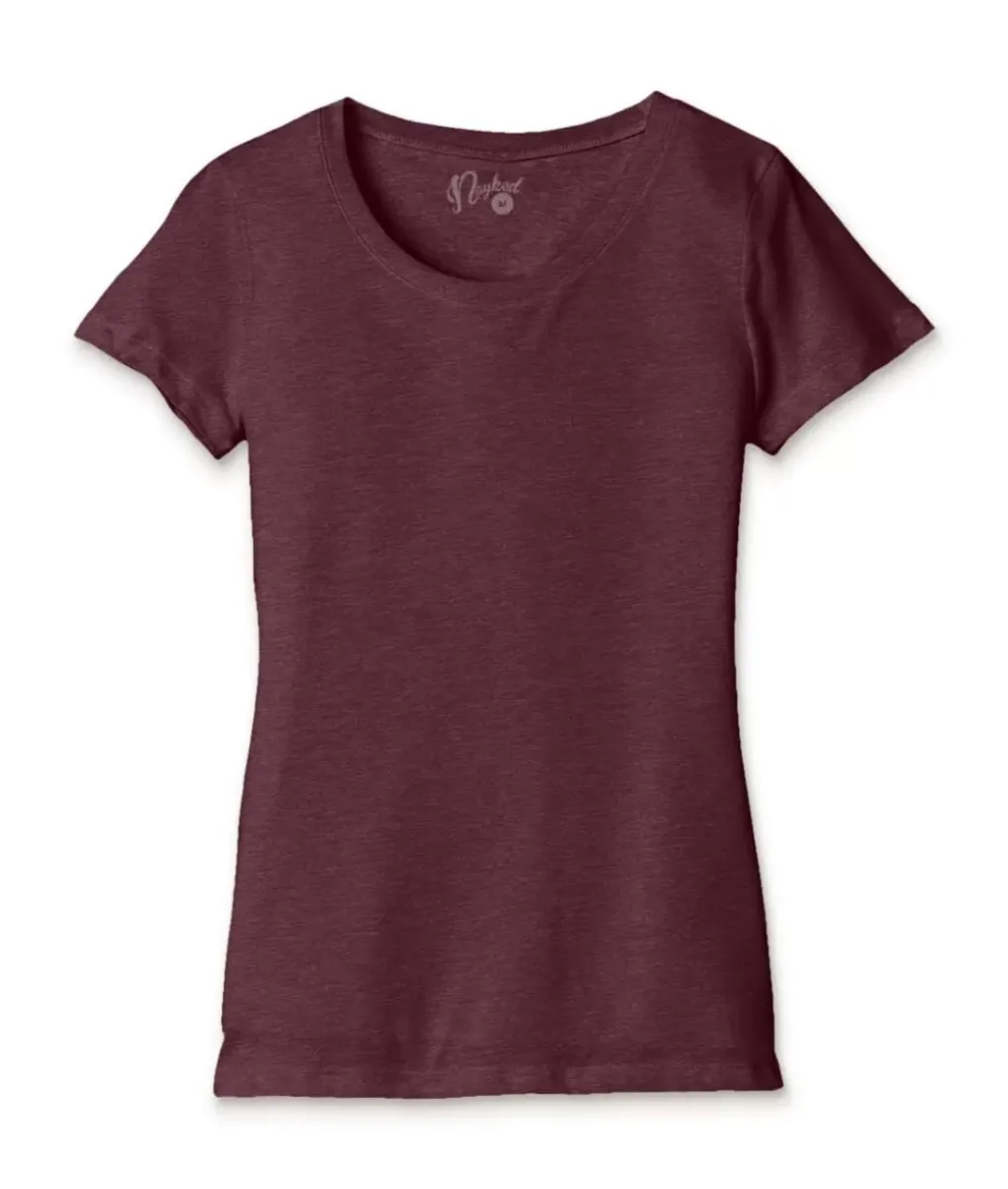 Discount Nayked Apparel Women'S Ridiculously Soft Lightweight Scoop-Neck T-Shirt
