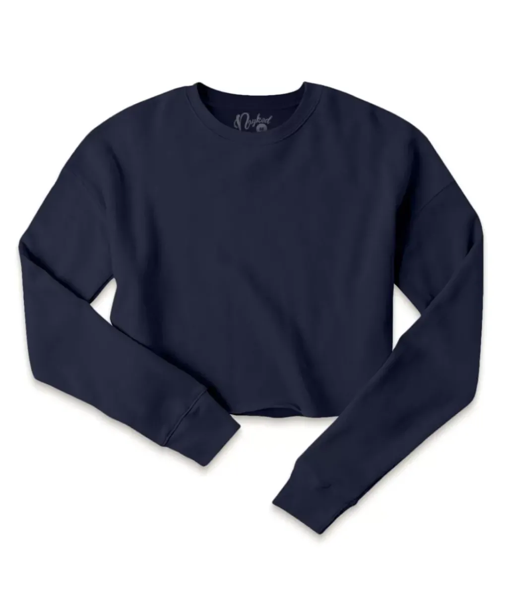 Discount Nayked Apparel Women'S Ridiculously Soft Cropped Sweatshirt