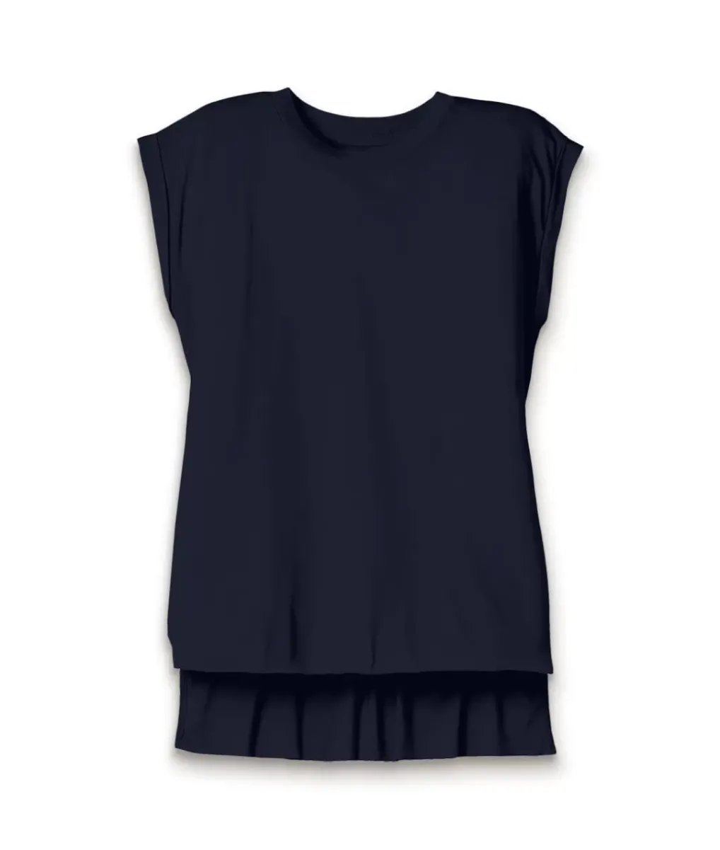 Outlet Nayked Apparel Women'S Ridiculously Soft Flowy Rolled Cuffs Muscle Tee