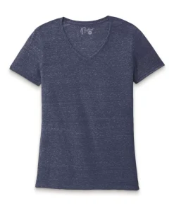 Sale Nayked Apparel Women'S Ridiculously Soft Snow Heather V-Neck T-Shirt