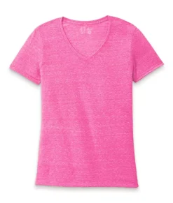 Sale Nayked Apparel Women'S Ridiculously Soft Snow Heather V-Neck T-Shirt