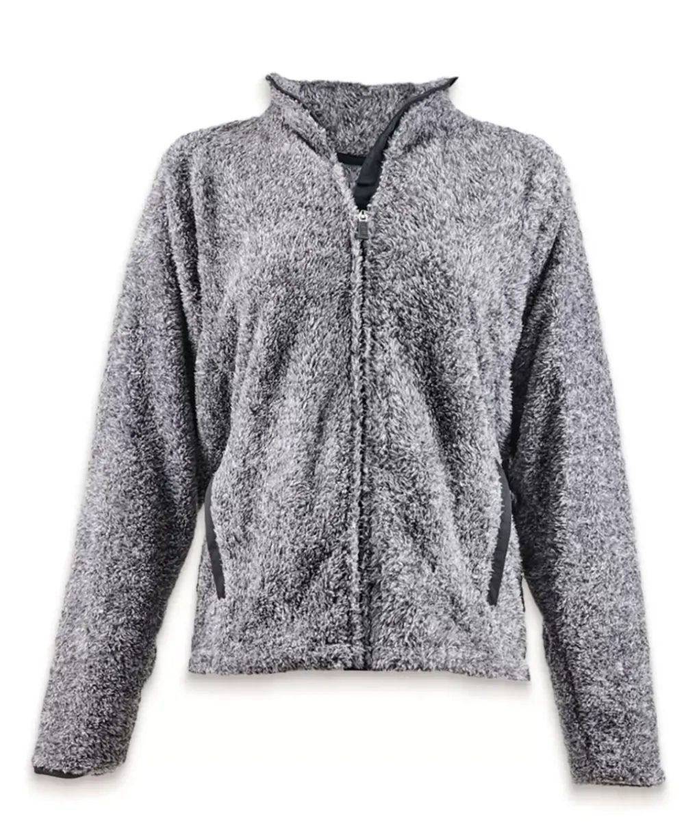 Hot Nayked Apparel Women'S Ridiculously Soft Shag Sherpa Full-Zip Jacket