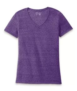 New Nayked Apparel Women'S Ridiculously Soft Snow Heather V-Neck T-Shirt