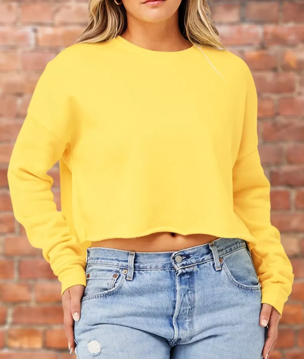 Sale Nayked Apparel Women'S Ridiculously Soft Cropped Sweatshirt