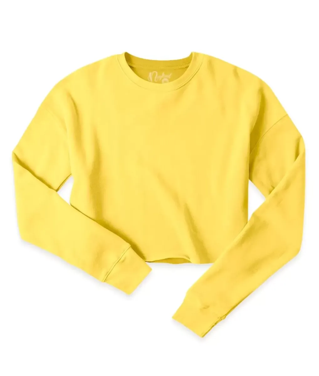 Sale Nayked Apparel Women'S Ridiculously Soft Cropped Sweatshirt