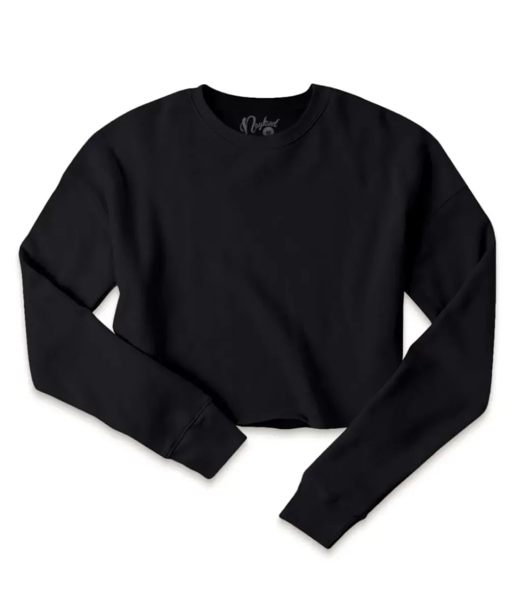 Sale Nayked Apparel Women'S Ridiculously Soft Cropped Sweatshirt