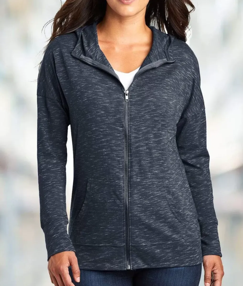 Outlet Nayked Apparel Women'S Ridiculously Soft Lightweight Full-Zip Hoodie