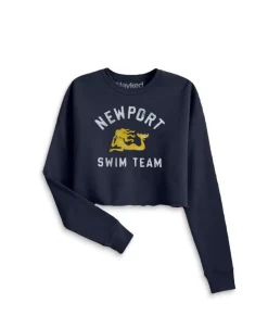 Sale Nayked Apparel Women'S Ridiculously Soft Graphic Cropped Sweatshirt | Newport