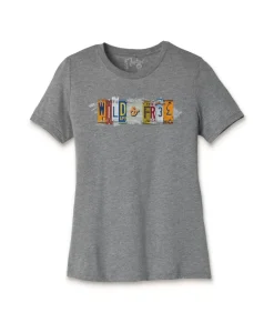New Nayked Apparel Women'S Ridiculously Soft Lightweight Graphic Tee | Wild & Free