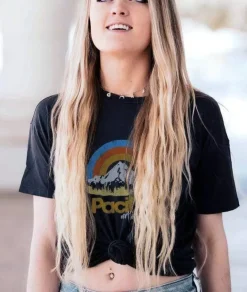 Discount Nayked Apparel Women'S Ridiculously Soft Graphic Tee | Pacific Northwest