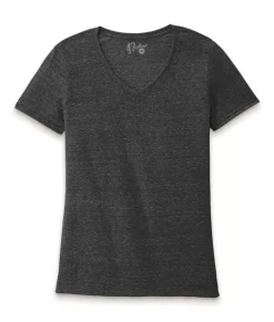 Sale Nayked Apparel Women'S Ridiculously Soft Snow Heather V-Neck T-Shirt