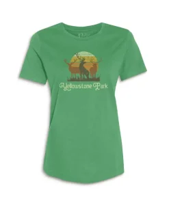 Sale Nayked Apparel Women'S Ridiculously Soft Graphic Tee | Yellowstone Park