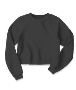 Clearance Nayked Apparel Women'S Ridiculously Soft Raglan Abbreviated Crop Pullover