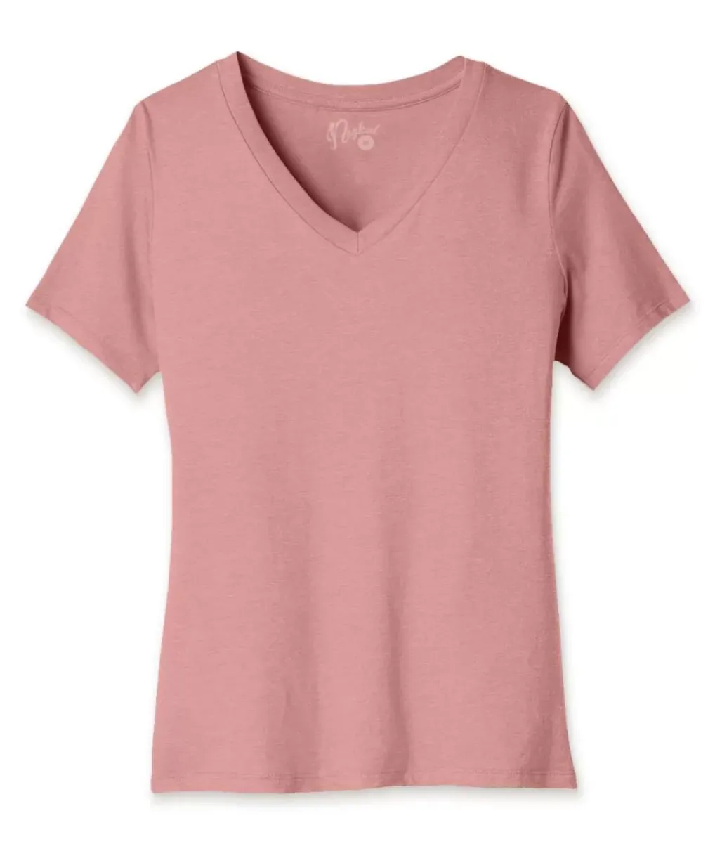 Best Nayked Apparel Women'S Ridiculously Soft Relaxed Fit V-Neck T-Shirt