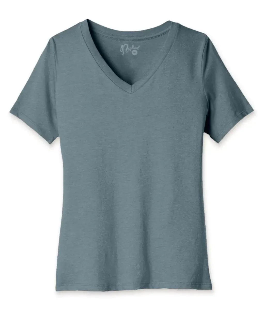 Best Nayked Apparel Women'S Ridiculously Soft Relaxed Fit V-Neck T-Shirt
