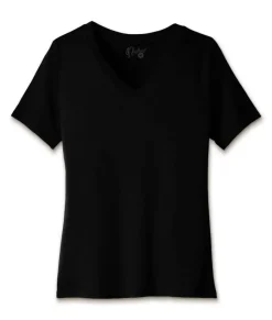 Fashion Nayked Apparel Women'S Ridiculously Soft Relaxed Fit 100% Cotton V-Neck T-Shirt