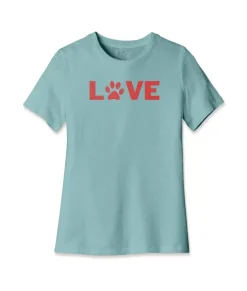 Hot Nayked Apparel Women'S Ridiculously Soft Midweight Relaxed Valentine'S Day Graphic T-Shirt | Love My Pet