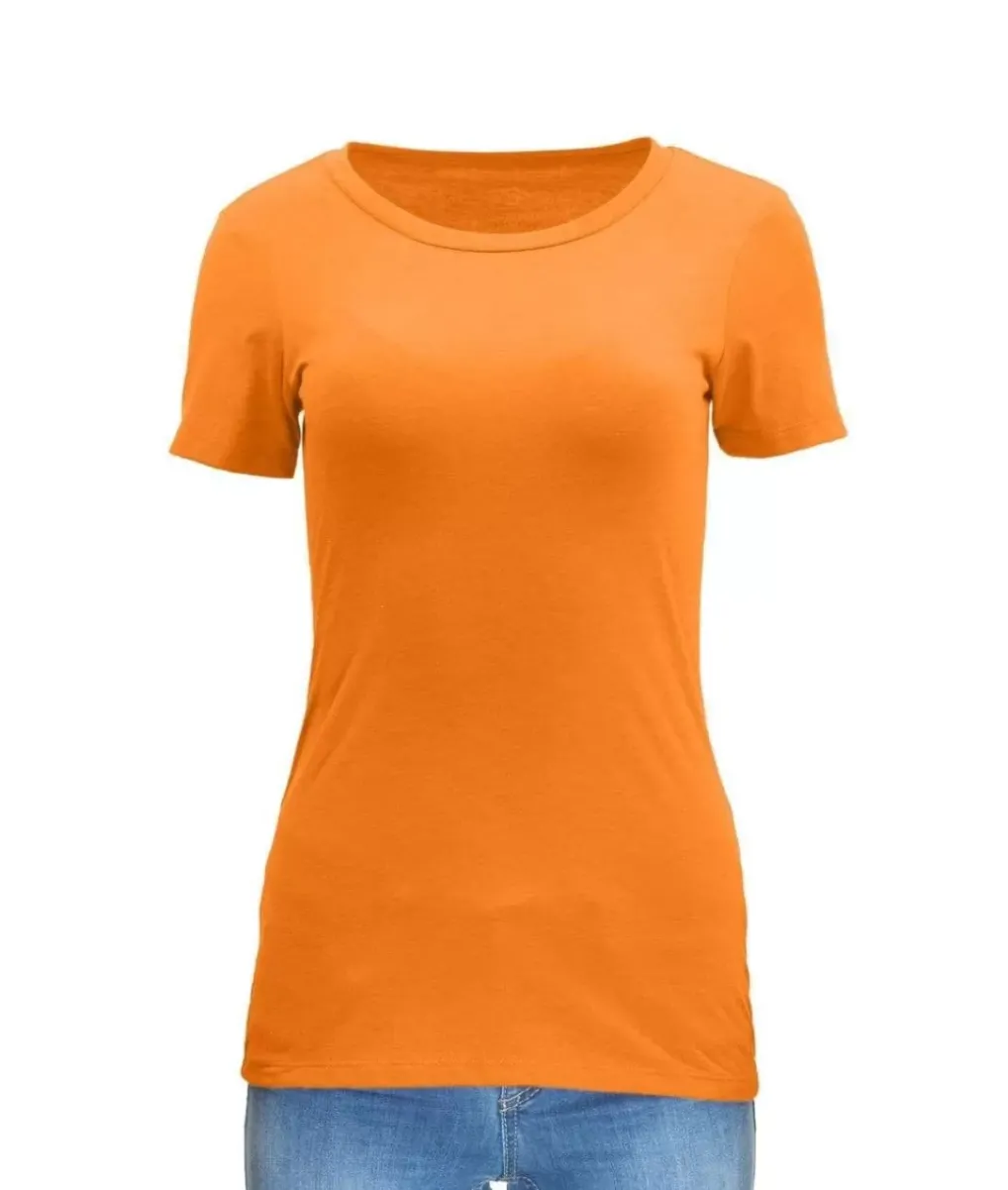 Sale Nayked Apparel Women'S Ridiculously Soft Midweight Crew Neck T-Shirt